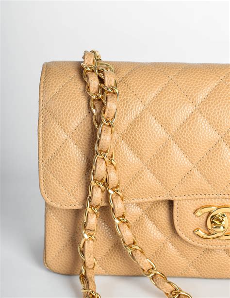 chanel double flap beige caviar|Flap Bags .